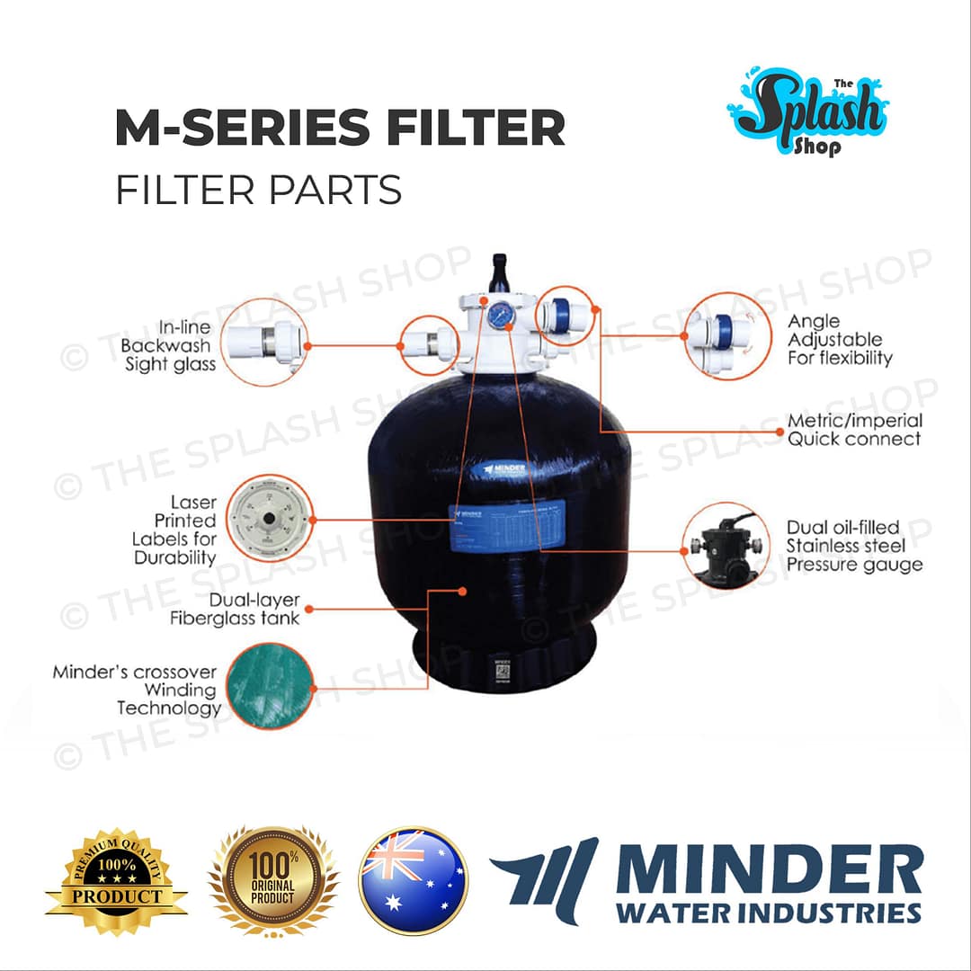MINDER Top Mount Sand Filter for Swimming Pool