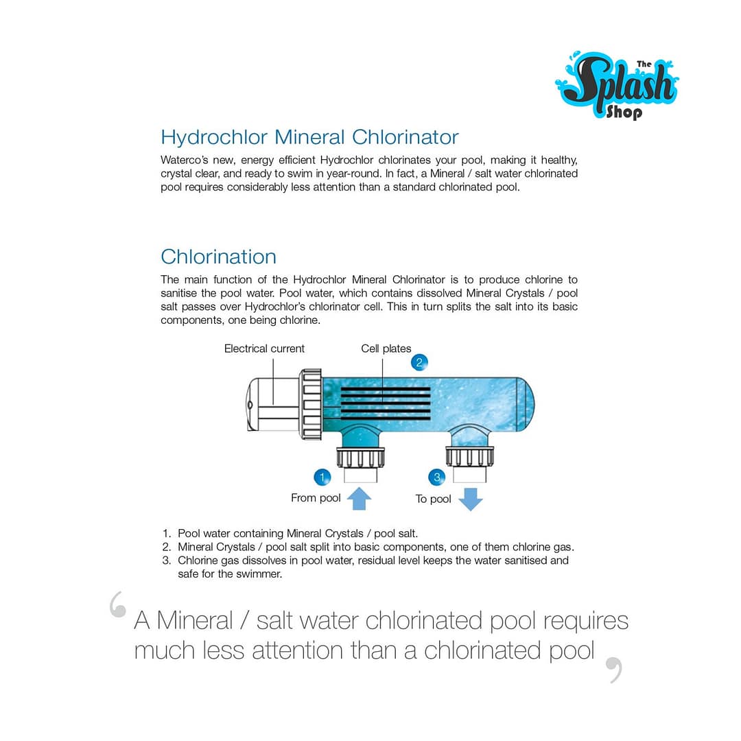 WATERCO Hydrochlor Salt Chlorinator 3000 MK3/30