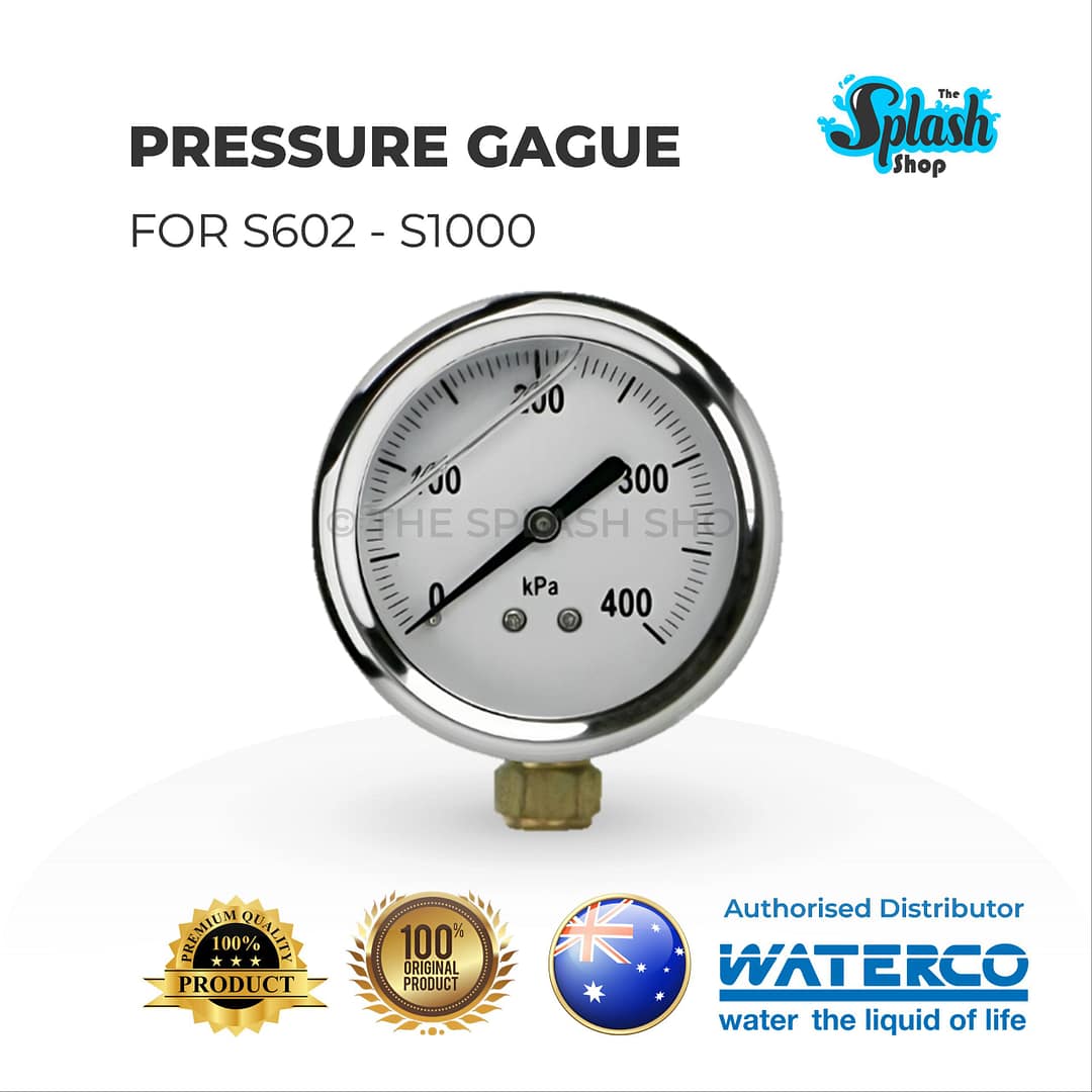 WATERCO Pool Filter Pressure Gauge for S602 - S1000
