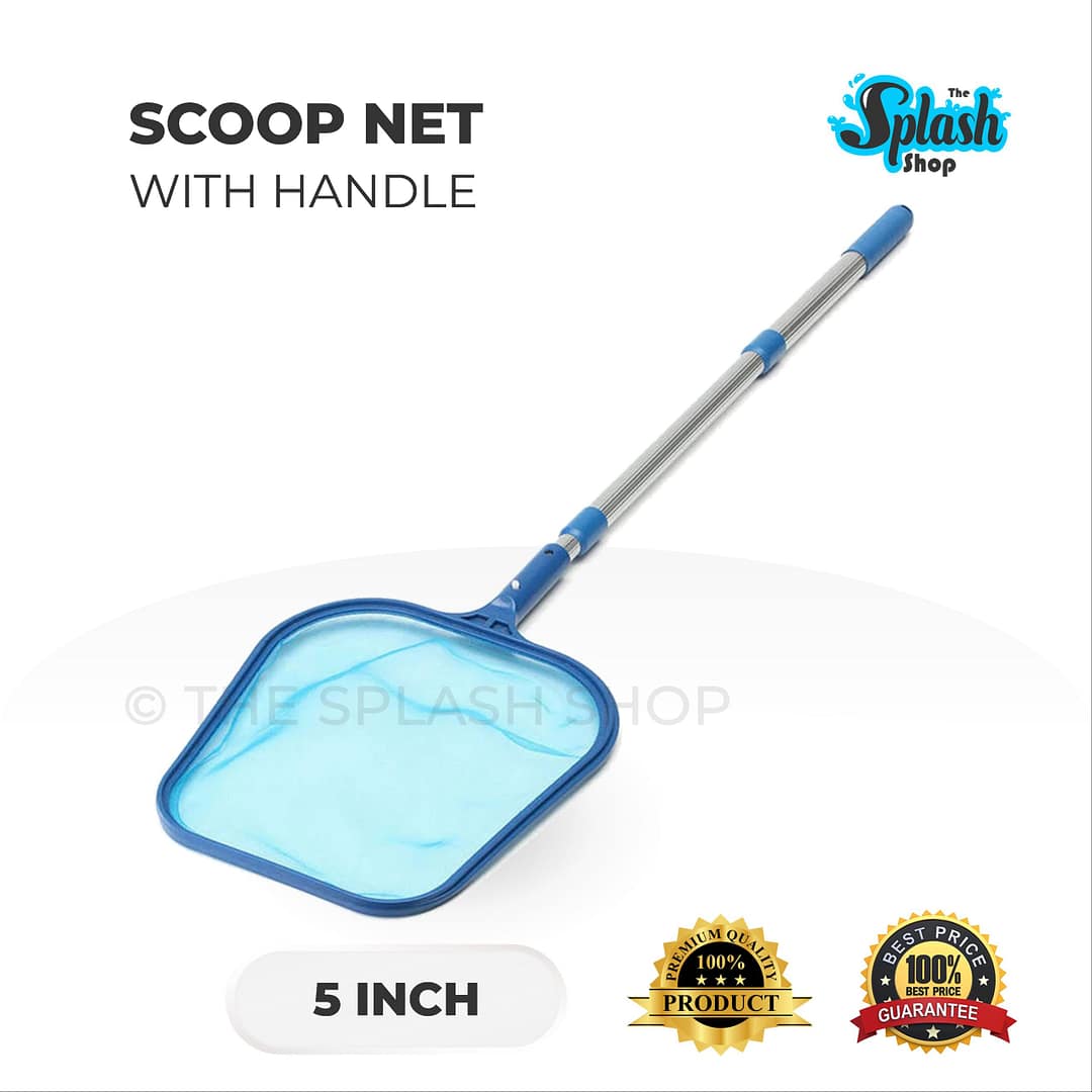 Swimming Pool Leaf Scoop Net with Handle - 5 inch