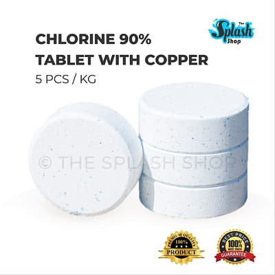Chlorine 90% Tablet TCCA with Copper