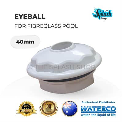 WATERCO Eyeball Wall Inlet for Fibreglass Pool - 40mm