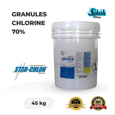 STAR CHLON Chlorine 70% Granular // Klorin 70% Serbuk (45KG/drum)