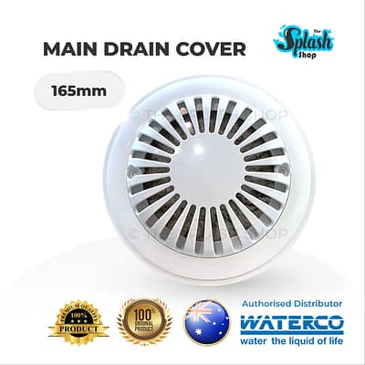 WATERCO Round Main Drain Cover - 165mm