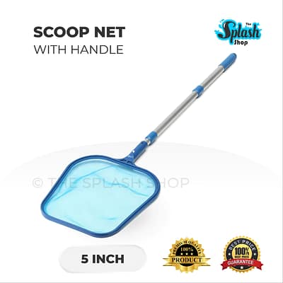 Swimming Pool Leaf Scoop Net with Handle - 5 inch